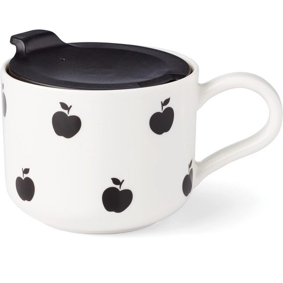 Kate Spade New York Apple Toss Travel Mug, 1.08, White - Picture 1 of 11